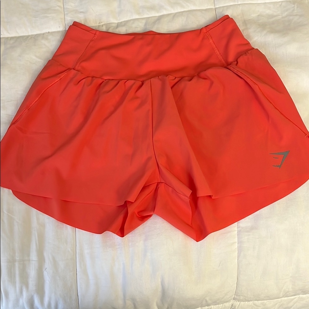 Women's Orange Athletic Shorts